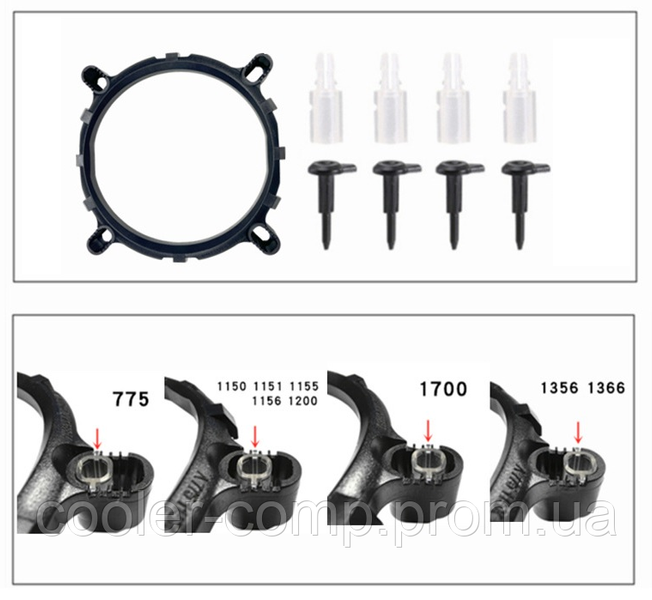 Кріплення для кулера Socket Intel LGA 1150/1151/1155/1156/1366/775/1200 16 фото