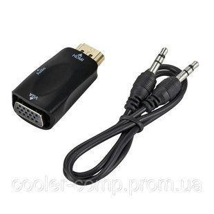 Перехідник конвертер HDMI to VGA з аудіовиходом 3.5 мм. 206 фото