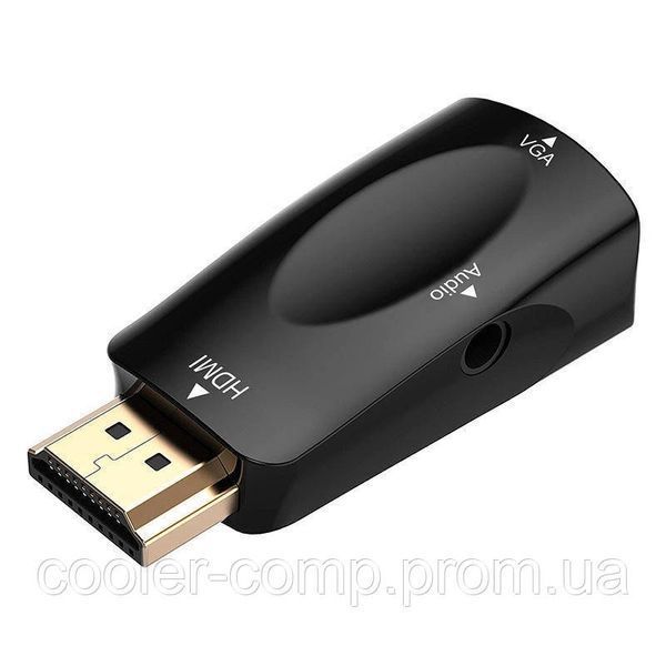 Перехідник конвертер HDMI to VGA з аудіовиходом 3.5 мм. 206 фото