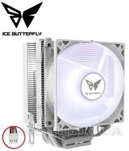 Процесорний кулер, Ice Butterfly білий з LED підсвічуванням TDP 130 ват 156 фото